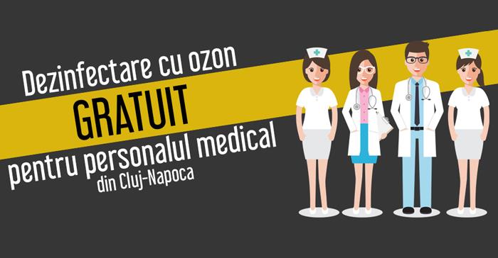 Gratuit pentru personalul medical din Cluj-Napoca. 